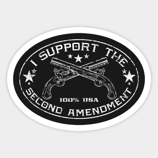 2nd Amendment Supporter Sticker by MikesTeez